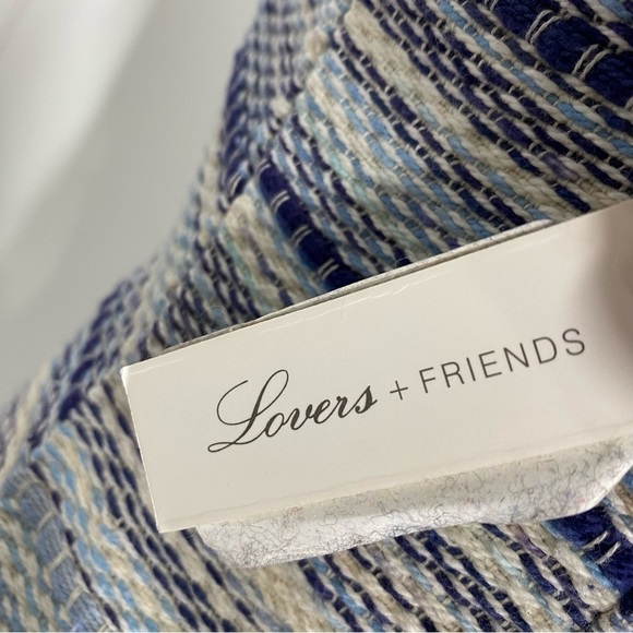 LOVERS + FRIENDS Crossroads Bodycon Dress in Blue Stripe - Picture 8 of 9